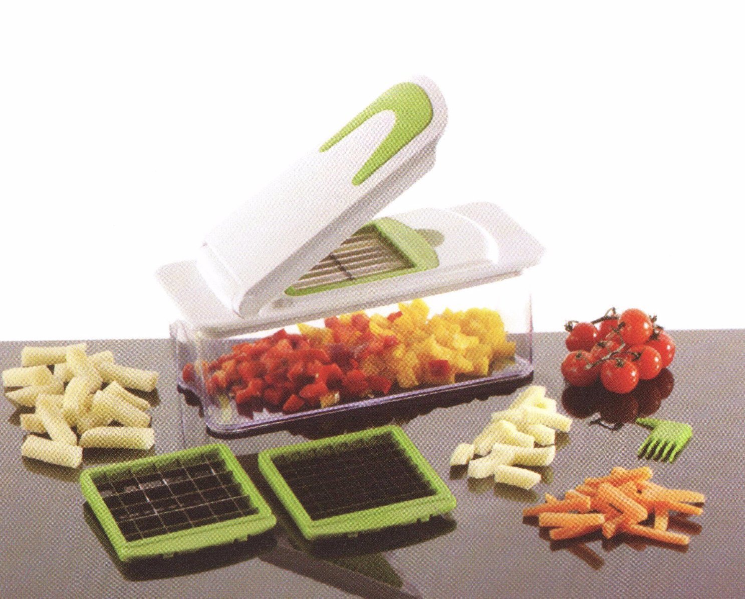 PriceList for Insulated Food Carrier -
 3 in 1 Home Appliance Plastic Vegetable Cutting Food Chopper Dice and Slice Machine Cg076 – Long Prosper