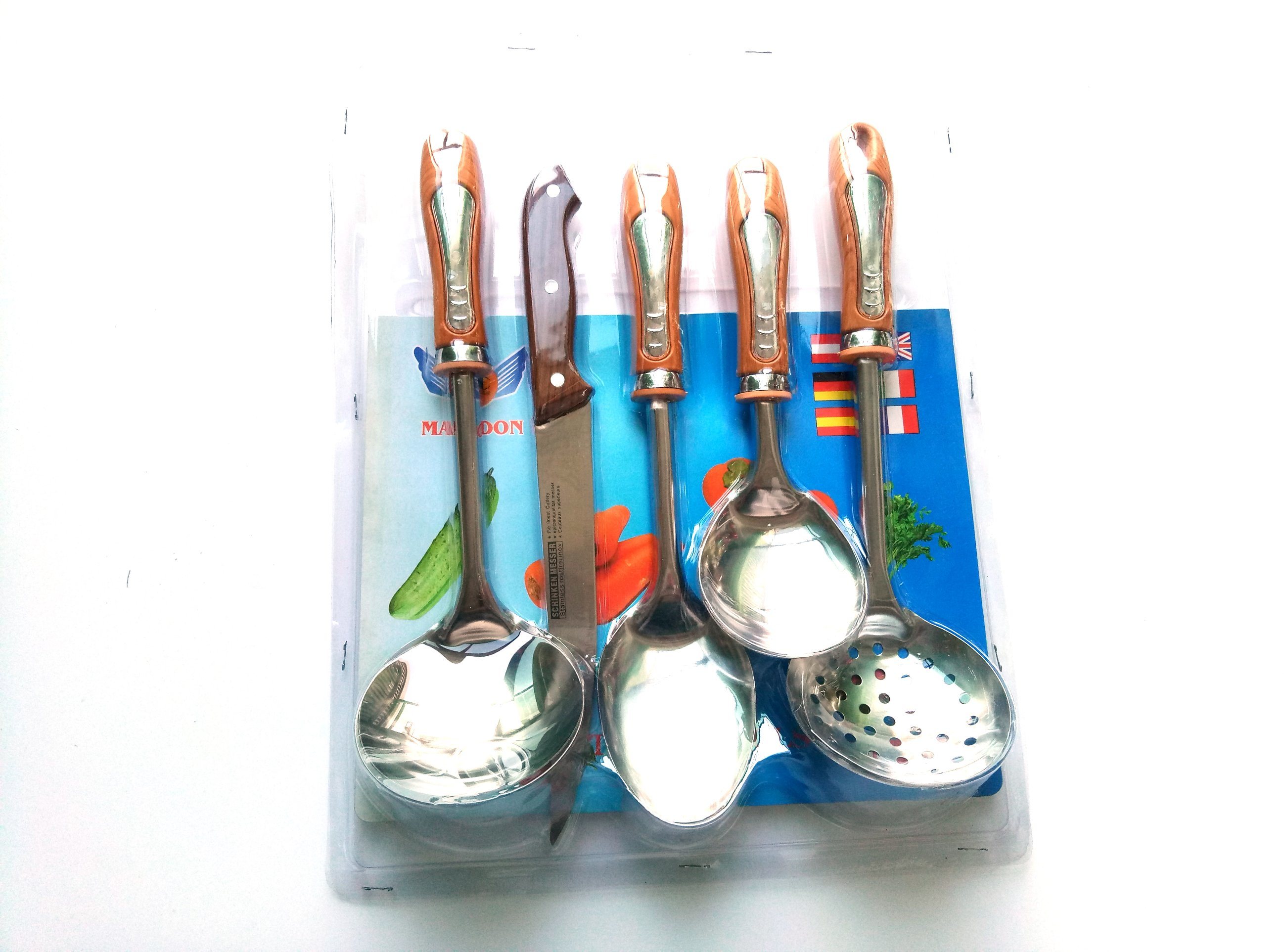 Well-designed Silicone Kitchen Utensils -
 5 PCS Stainless Steel Cooking Set  CKT5-B02 – Long Prosper