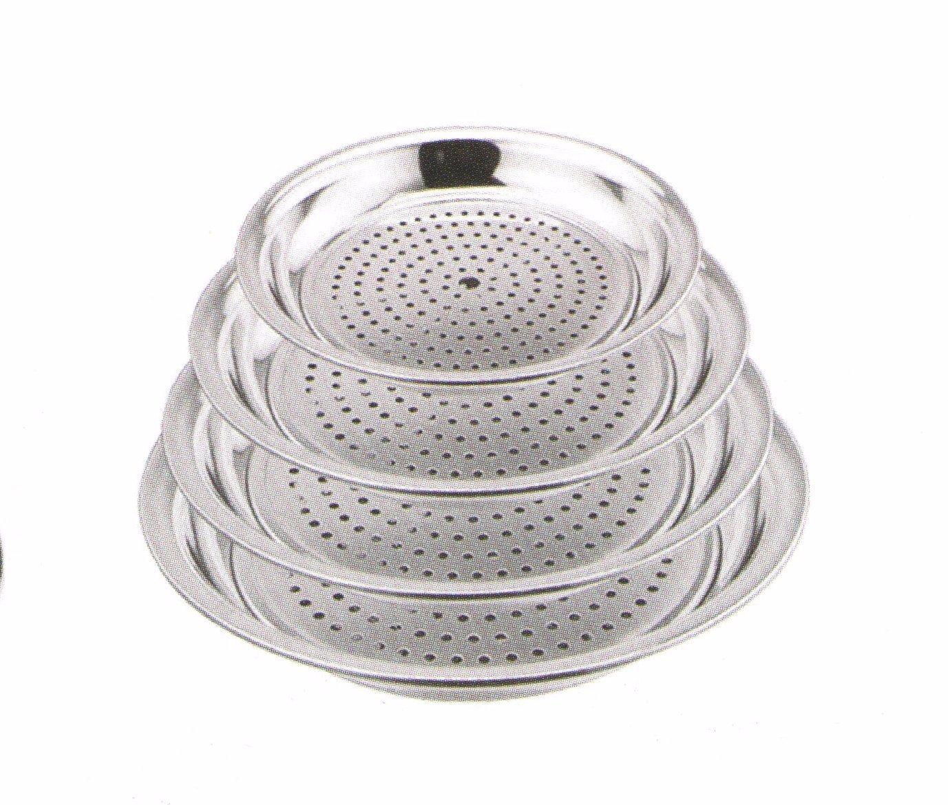 Stainless Steel Kitchenware Oval Tray in Round Design Service Tray for Steamed Dumpling Sp010