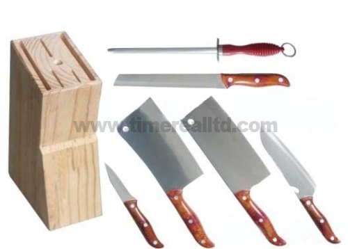 Factory Outlets Hotel Flatware -
 7PCS Stainless Steel Kitchen Knives Set Kns-A001 – Long Prosper