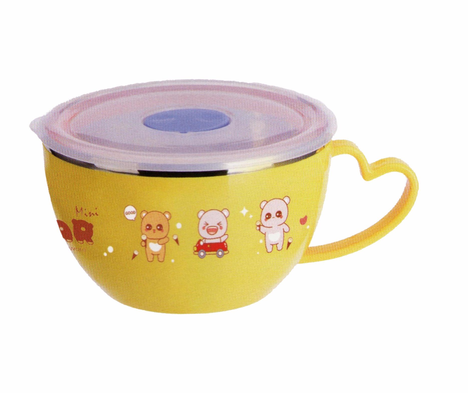 China wholesale Cute Melamine Christmas Tableware -
 Stainless Steel Children Bowl Scb012 – Long Prosper