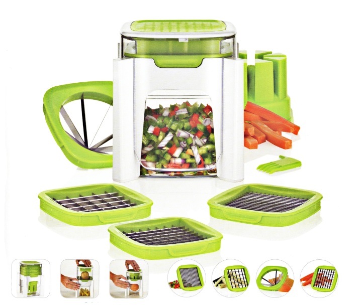 Factory directly supply Salad Spoon -
 Multi- Functional Plastic Food Processor Vegetable Chopper Cutting Machine Cg049 – Long Prosper
