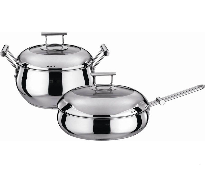 Factory best selling Plates Sets Dinnerware -
 Stainless Steel Cookware Set Cooking Pot Casserole Frying Pan S200 – Long Prosper