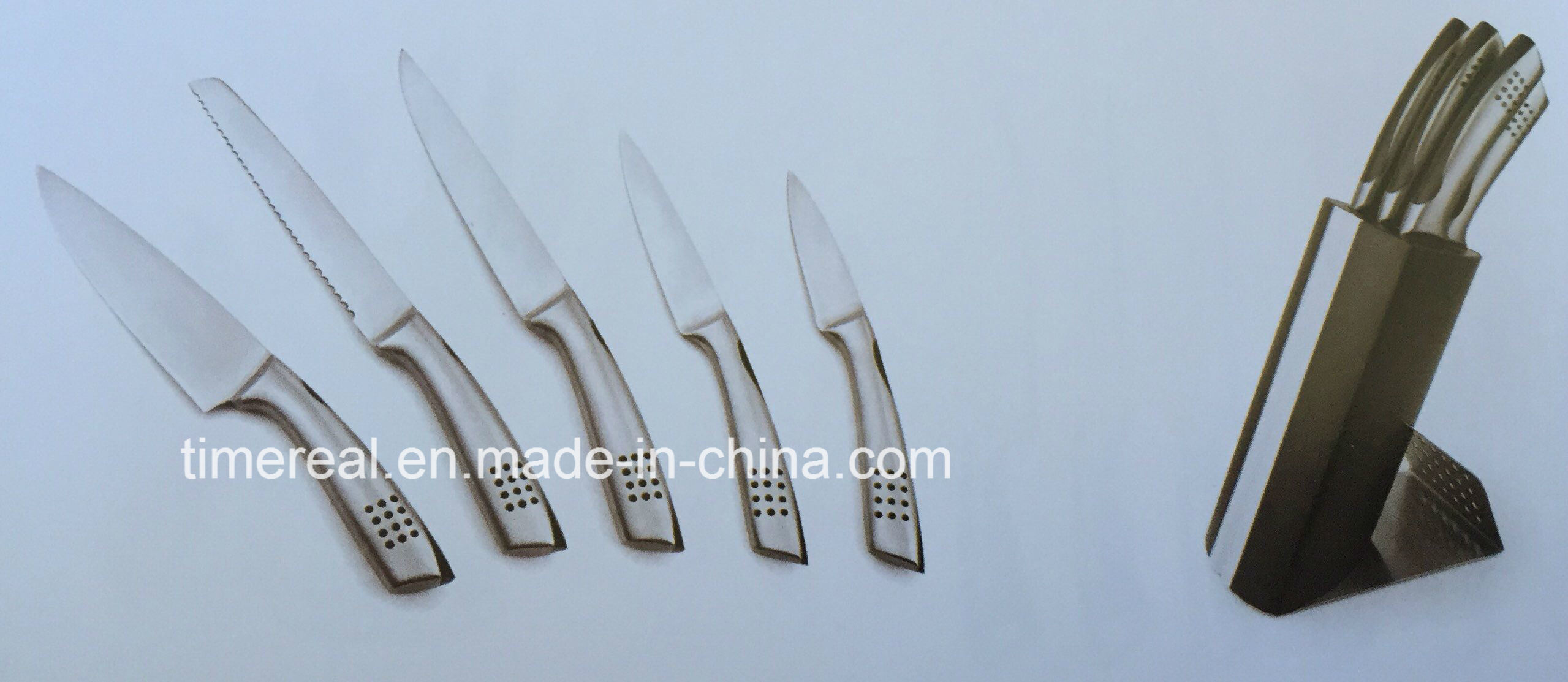 China Manufacturer for Utility Knife -
 Stainless Steel Kitchen Knives Set with Painting No. Fj-0049 – Long Prosper