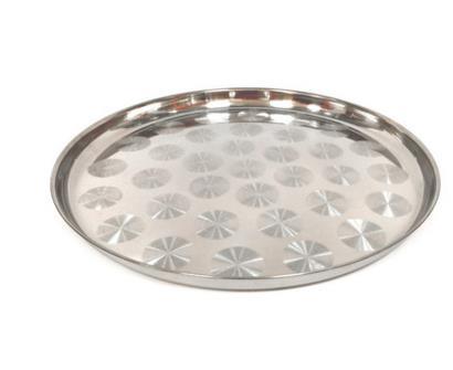 Factory Promotional Food Pan Carrier With Heat -
 Kitchenwares 28cm Stainless Steel Round Tray – Long Prosper