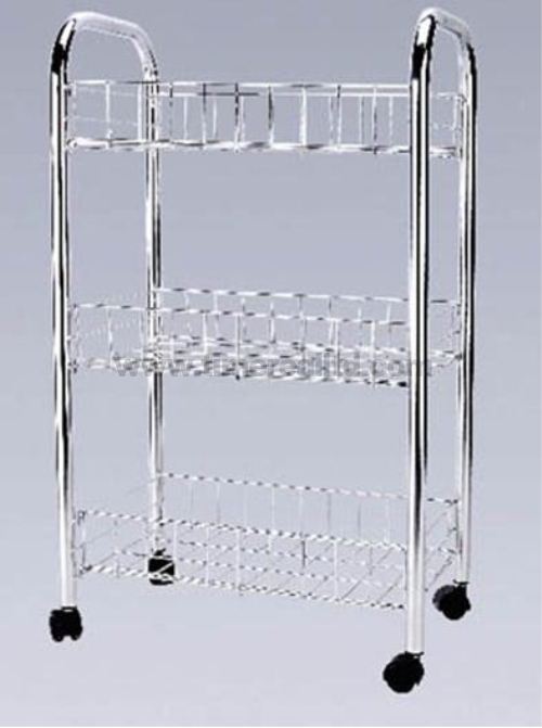 Chrome 3 Tiers stål Kjøkken Storage Rack Sr-B002