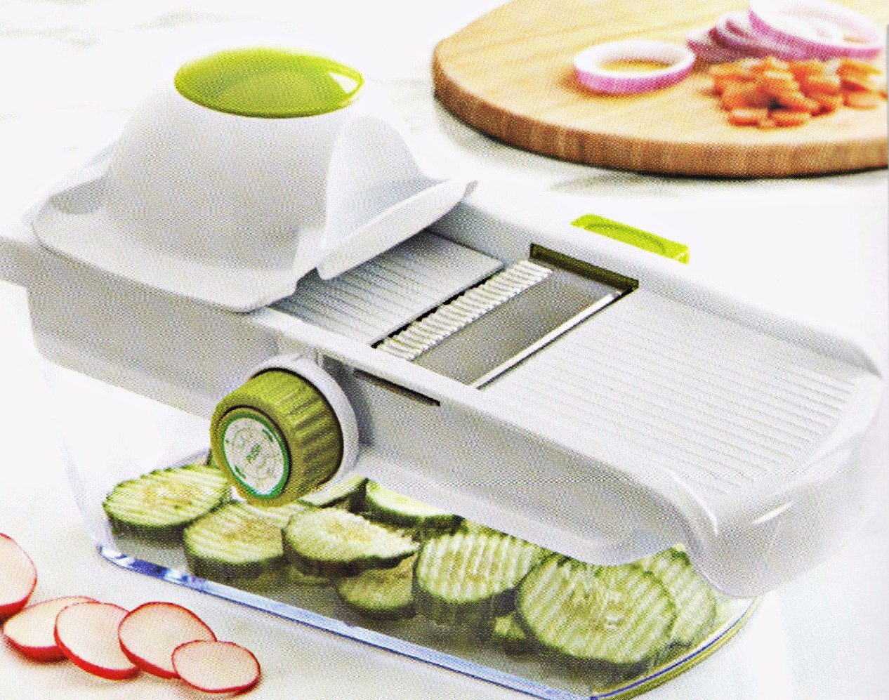 Plastic Food Processor Vegetable Chopper Cutting Machine with Steel Parts No. Cg019