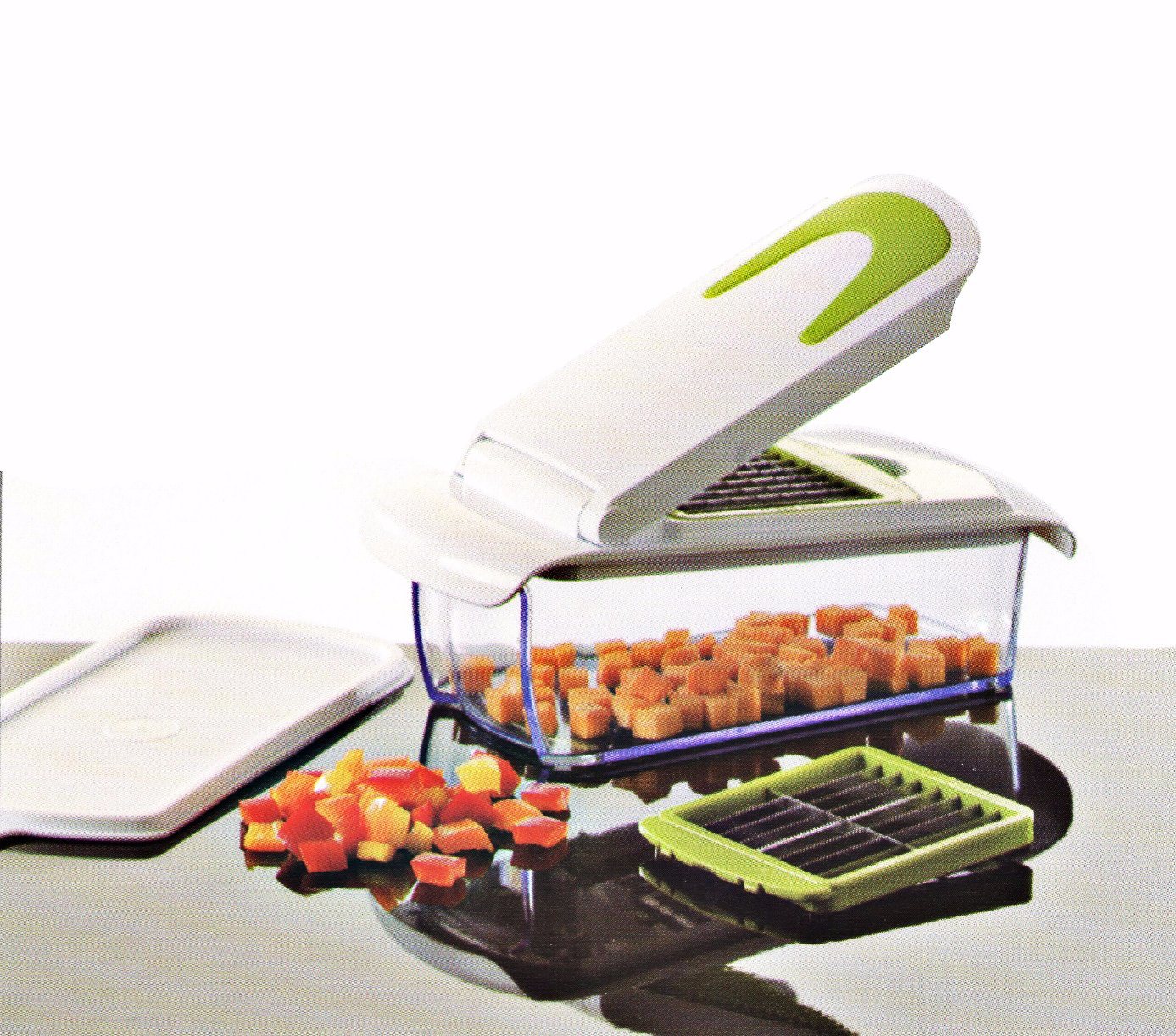 Plastic Vegetable Chopper Dice and Slice Cutting Food Machine Cg070