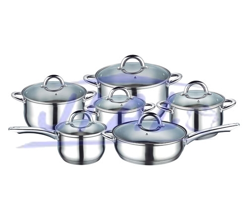Stainless Steel 12PCS Cookware Set S113
