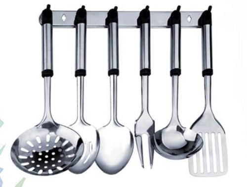 PriceList for Decorative Storage Rack -
 Stainless Steel Kitchen Cooking Tools Sets with Holder Ckt-Sb04 – Long Prosper