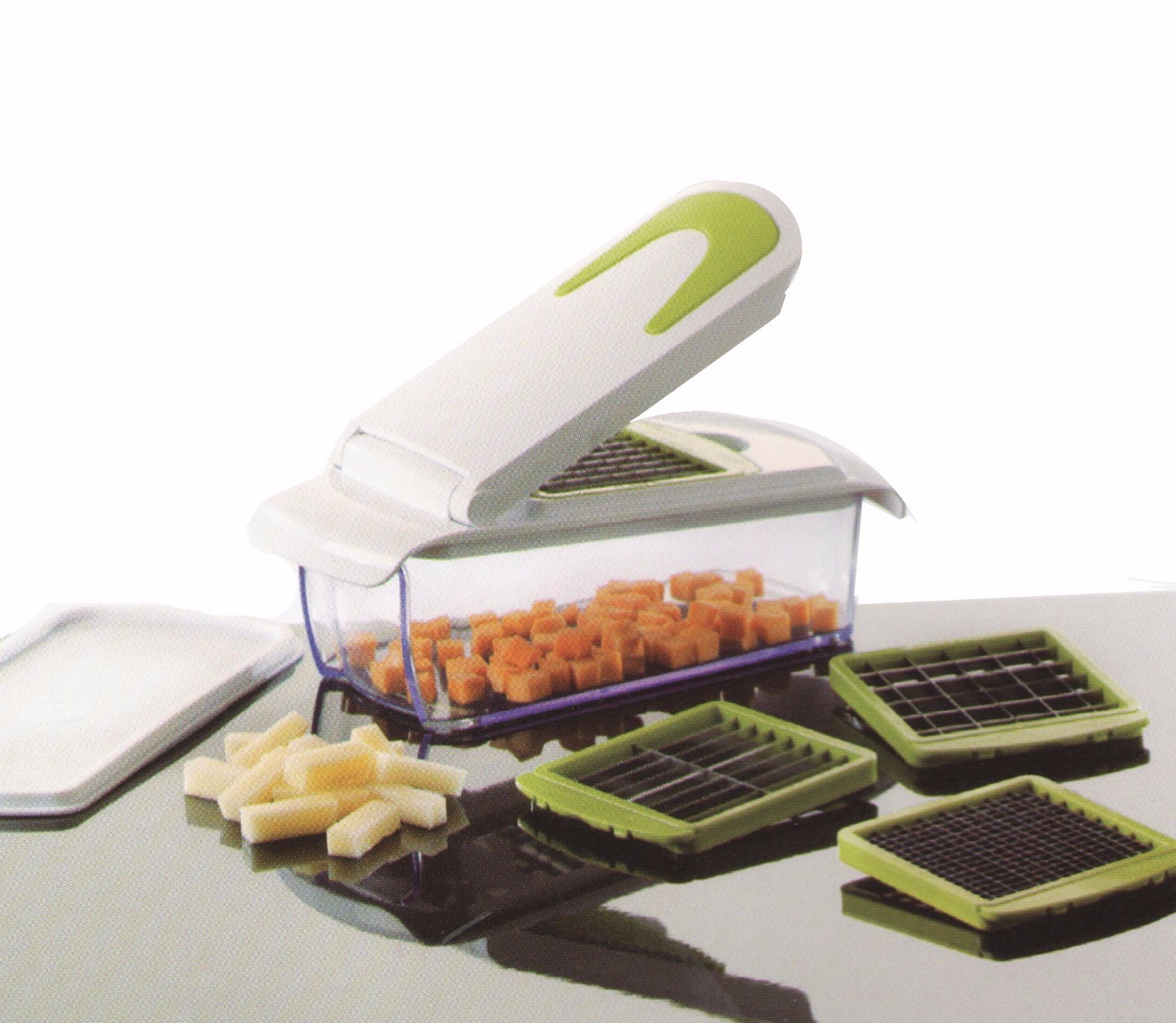 4 in 1 Plastic Vegetable Cutting Food Chopper Dice and Slice Machine Cg072