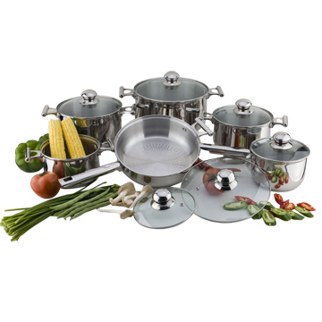Factory wholesale Vacuum Blender -
 Stainless Steel Cookware Set Cooking Pot Casserole Frying Pan S110 – Long Prosper