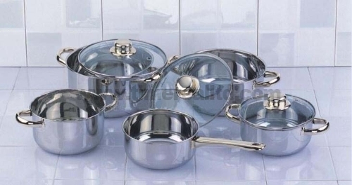 OEM Manufacturer Apple Slicer -
 Stainless Steel Cookware Set Cooking Pot Casserole Frying Pan S105 – Long Prosper