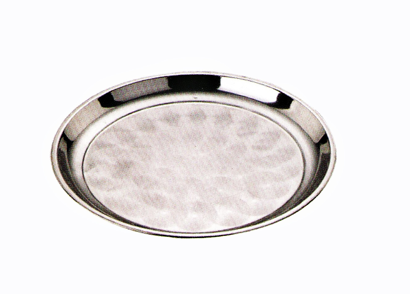 Professional China Metal Dish Rack -
 Stainless Steel Kitchenware Decorative Pattern Round Plate Tray / Dinner Plate Sp026 – Long Prosper