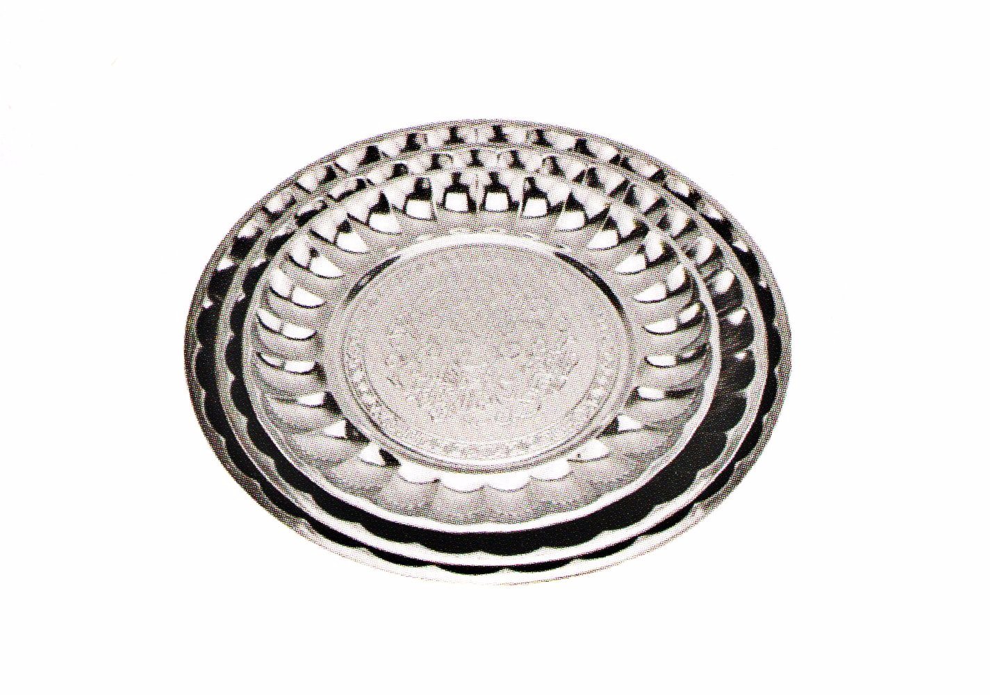 Big Discount Auto Juicer -
 Stainless Steel Kitchenware Decorative Pattern Round Tray / Dinner Plate Sp025 – Long Prosper