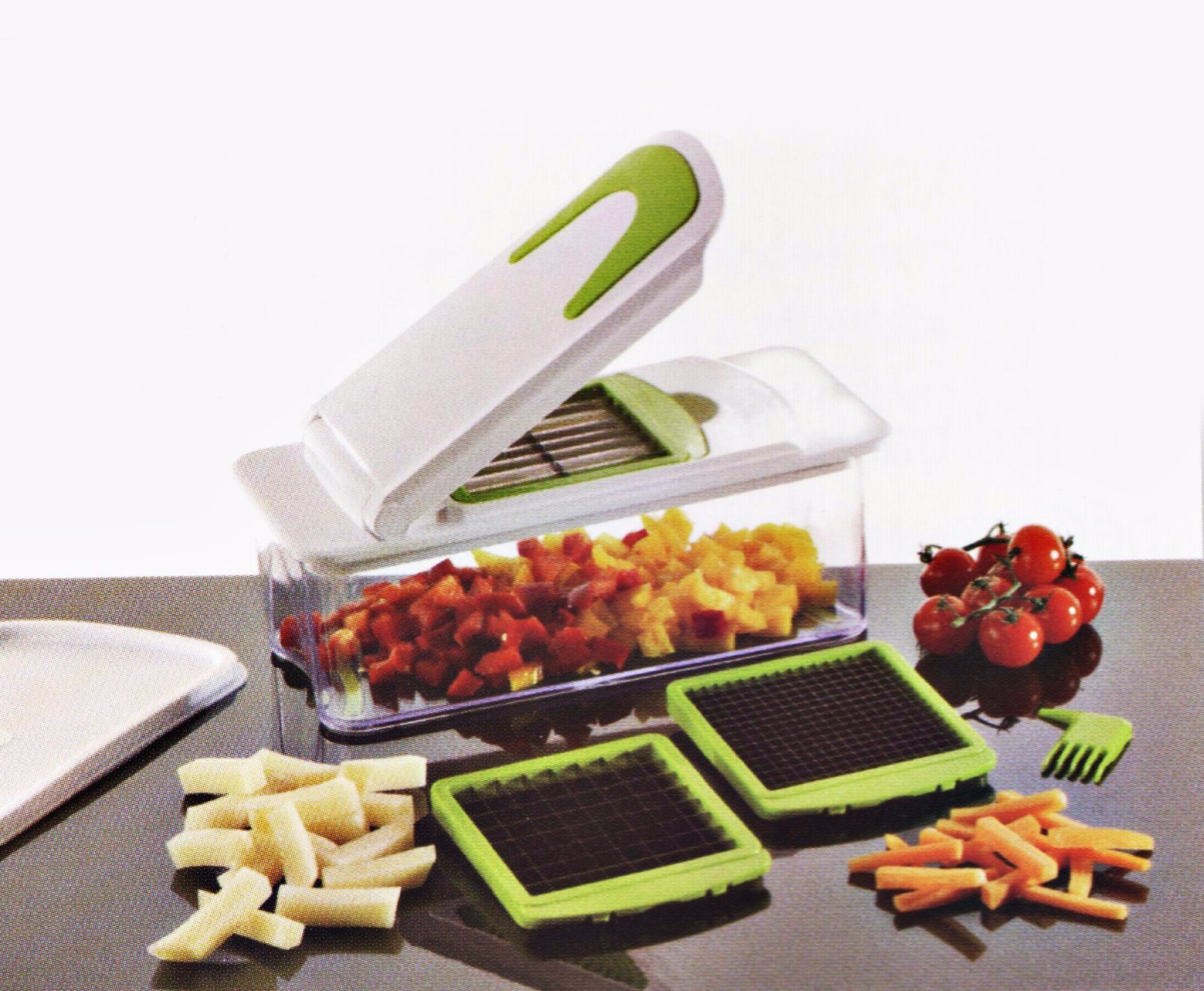 3 in 1 Plastic Vegetable Cutting Food Chopper Dice and Slice Machine Cg080