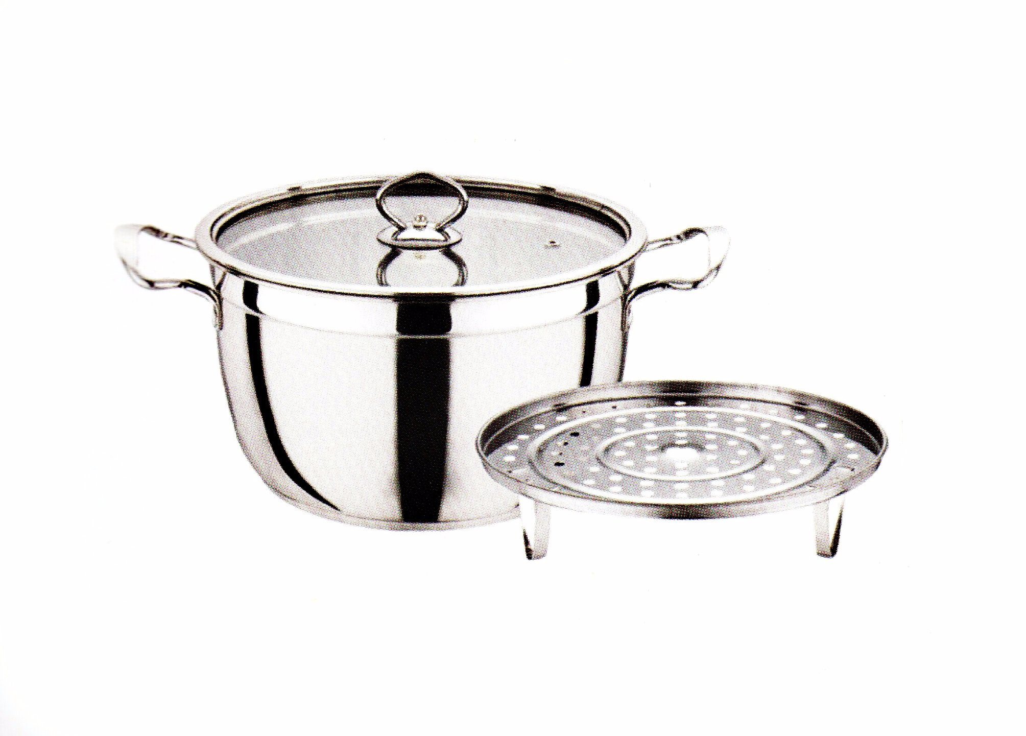 factory Outlets for Dinnerware Dinner Set For 4 People -
 Home Appliance Stainless Steel Cookware Cooking Pot Steaming Pot Cp026 – Long Prosper