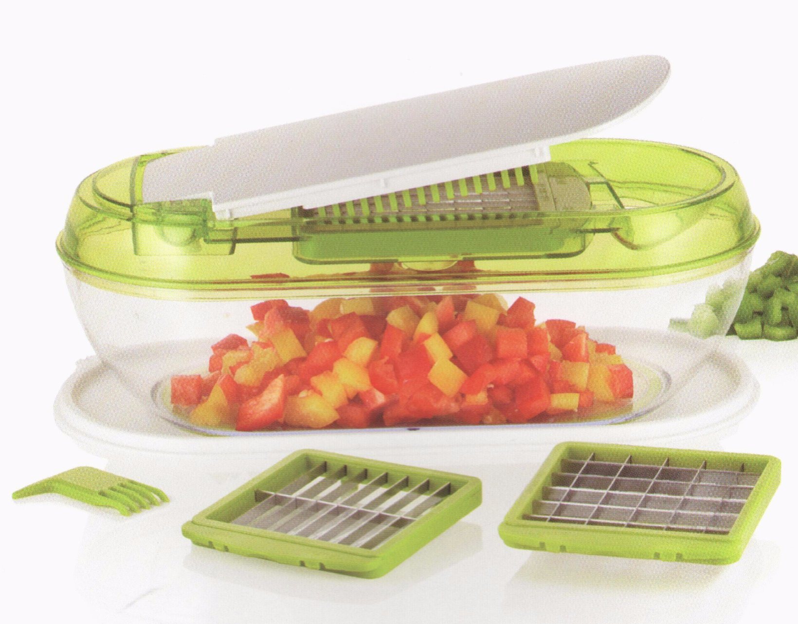 Plastic Food Processor Vegetable Chopper Dice Cutting Food Machine Cg066