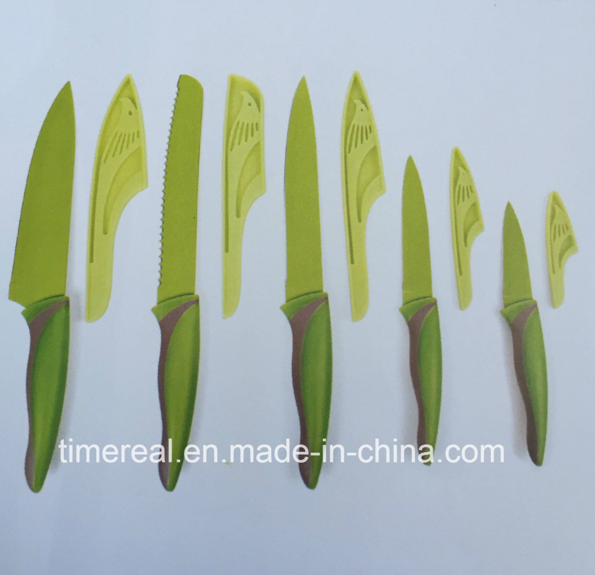 OEM/ODM Supplier Mixer Grinder Chopper -
 Stainless Steel Kitchen Knives Set with Painting No. Fj-0025 – Long Prosper