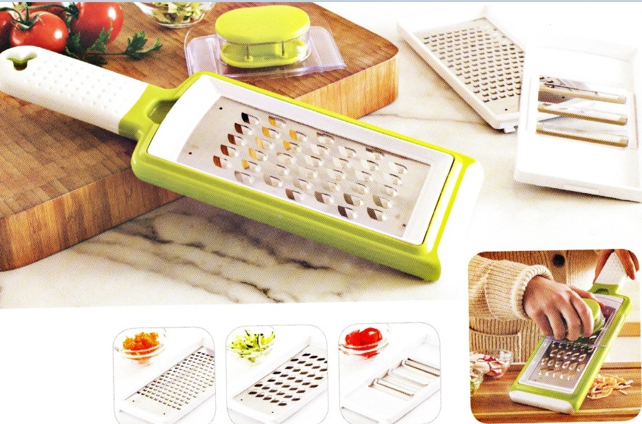 Renewable Design for Mini Hand Blender -
 Home Appliance Plastic Vegetable Chopper Grater with Steel Parts with Three Blades No. Cg003 – Long Prosper