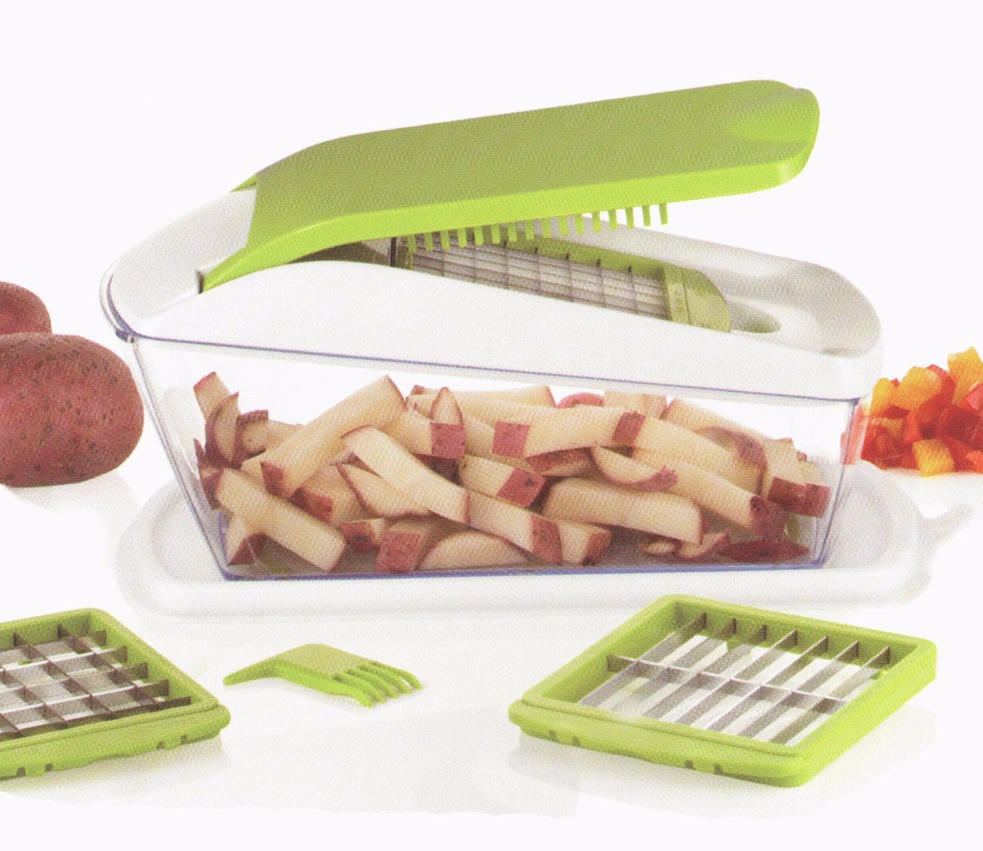 OEM Manufacturer Apple Slicer -
 7PCS Home Appliance Plastic Food Processor Vegetable Chopper Dice Cutting Food Machine Cg065 – Long Prosper