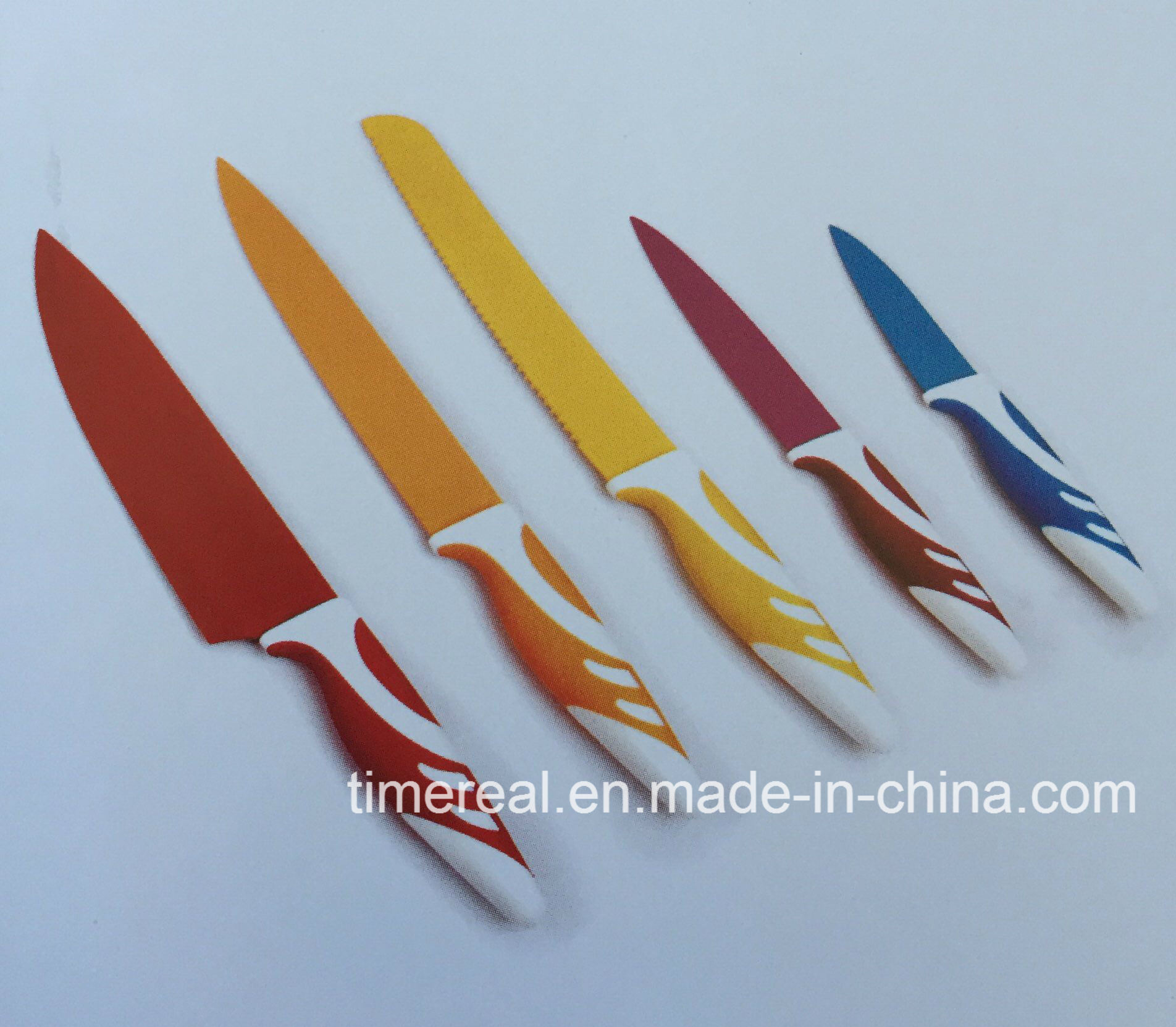 Stainless Steel Kitchen Knives Set with Painting No. Fj-0026