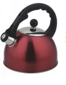 Bakelite Handle Stainless Steel Red Whistling Kettle Skw006