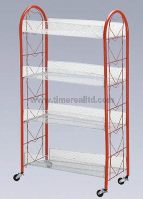 4 Tiers Wire Steel Kitchen Storage Cart Sr-B004