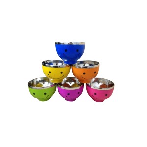 Professional China Round Shape Children Colorful Stainless Steel Bowl