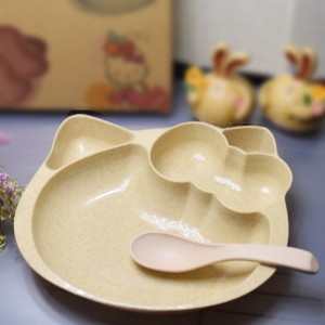 Nature Wheat Straw Hello Kitty Style-No.WS02-Dinnerware