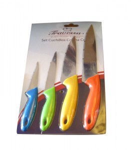 OEM Supply Disposable Wooden Cutlery -
 Stainless Steel Kitchen Knives Set No. Kns-4b – Long Prosper