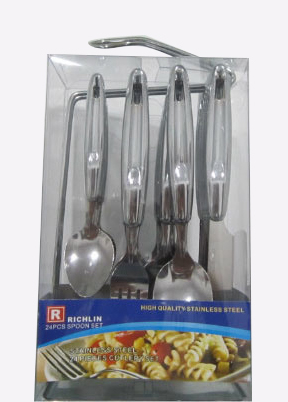 Factory making Mini Ceramic Knife -
 24PCS Stainless Steel Cutlery Tableware Knife Fork Spoon CT24-S03 – Long Prosper