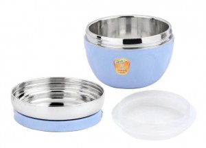 Stainless Steel Children Bowl Lunch Box With Spacer Layer-No. Scb24-Tableware