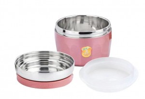 Stainless Steel Children Bowl Lunch Box With Spacer Layer-No. Scb24-Tableware