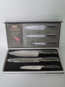 10 Years Factory Jiangmen Knife Set Kitchen 3 Piece Multi Color 2cr13 Knives 21.5cm Kitchen Knife