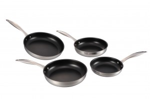 Good Quality Steel Kitchen Shelf -
 Stainless Steel Cooking Fry Pan Set-No.cp036 – Long Prosper