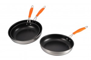 Special Price for Kitchen Utensils Silicone -
 Stainless Steel Cooking Fry Pan Set-No.cp003 – Long Prosper