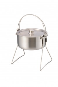 Stainless Steel Tri-ply Camping Pot S Size-No.cp01