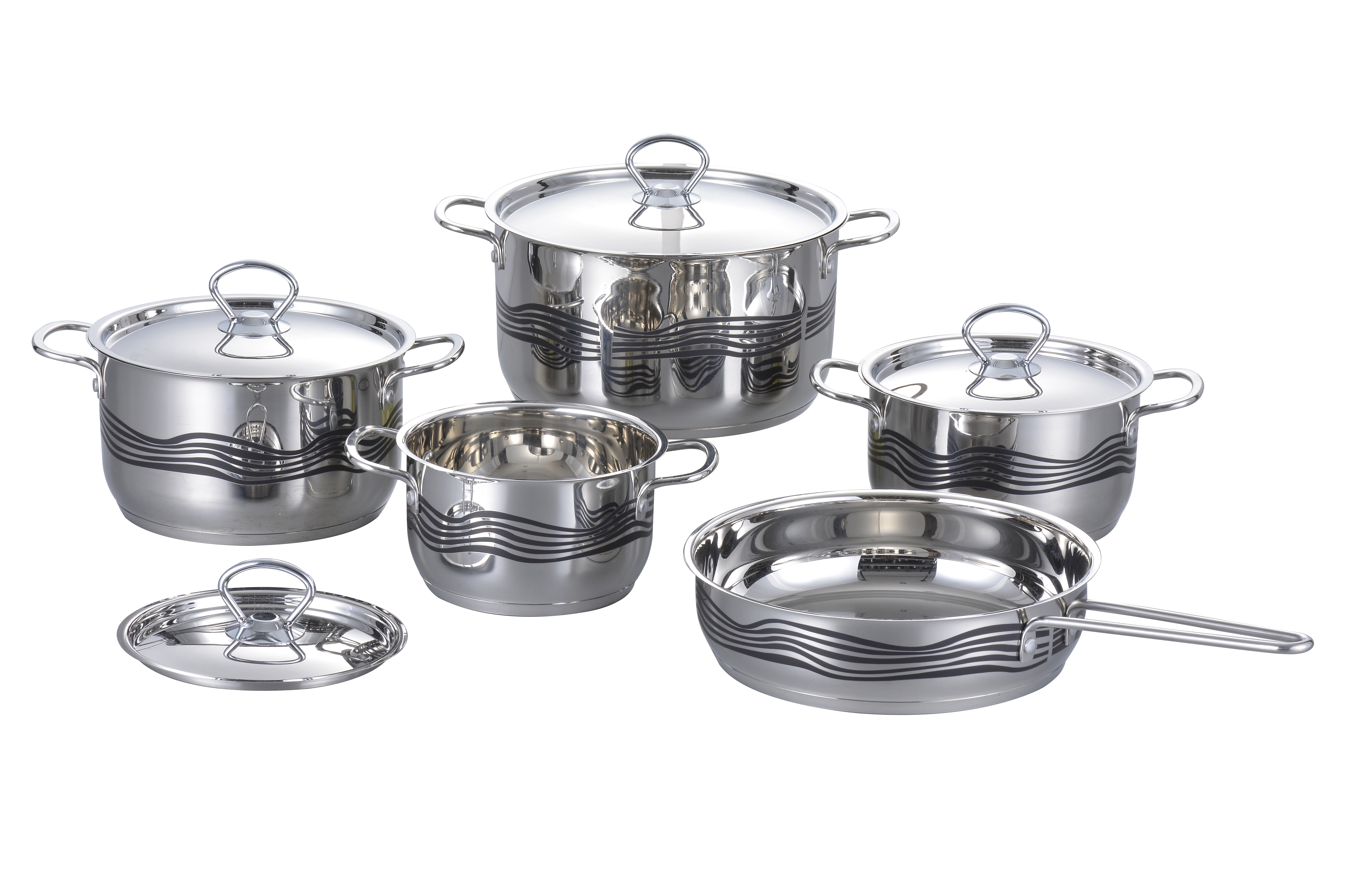 High Quality for Spice Display Rack -
 Stainless Steel Cookware Set-No.cs40 – Long Prosper