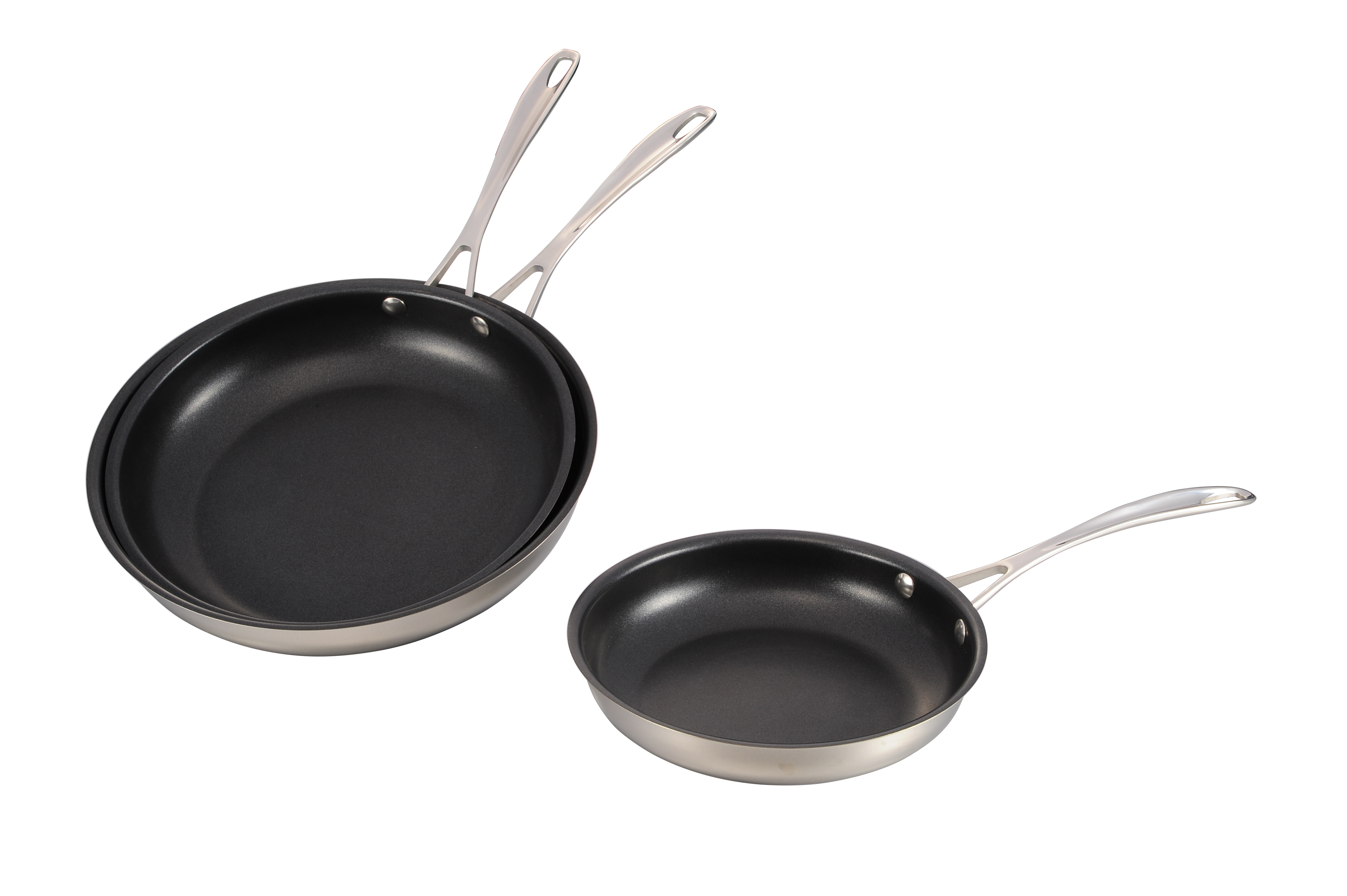 Wholesale Price Cooking Ware Set Cookware -
 Stainless Steel Cooking Fry Pan Set-No.cp002 – Long Prosper