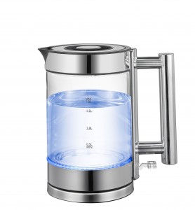 China Factory Double Gold Temperature Control Environmental Glass Electrical Kettle