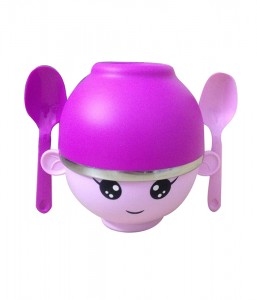 Acero inoxidable del regalo de los niños de vajilla Bowl y niños de cocina Set