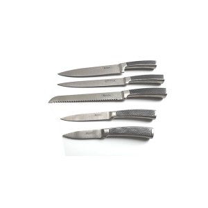 Stainless Steel Kitchen Knives Set with Painting No. Knf-0004