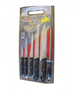 Rustfrit stål køkken Knive 7pcs Set No. KNS-7b02