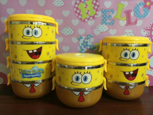 Cartoon SpongeBob Lunch Box Food Container-No. Lb06-Kitchen Utensils