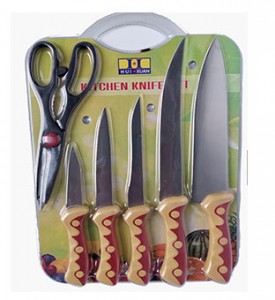 6PCS Stainless Steel Kitchen Knife Set