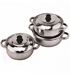 Double Ears Stainless Steel Cooking Pot Cp023
