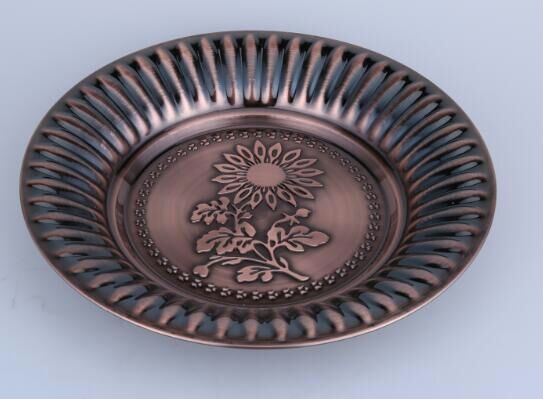 Ancient Carcass Color Steel Soup Plate