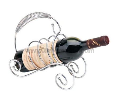 Iron Wire Wine Stand Rack with Plating No. Wr003