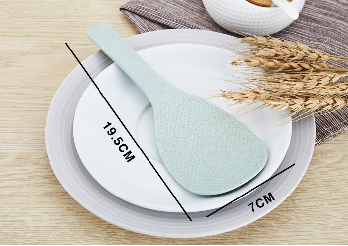 Kitchen Appliance Natural Wheat Fiber Cookware Ladle Gd017